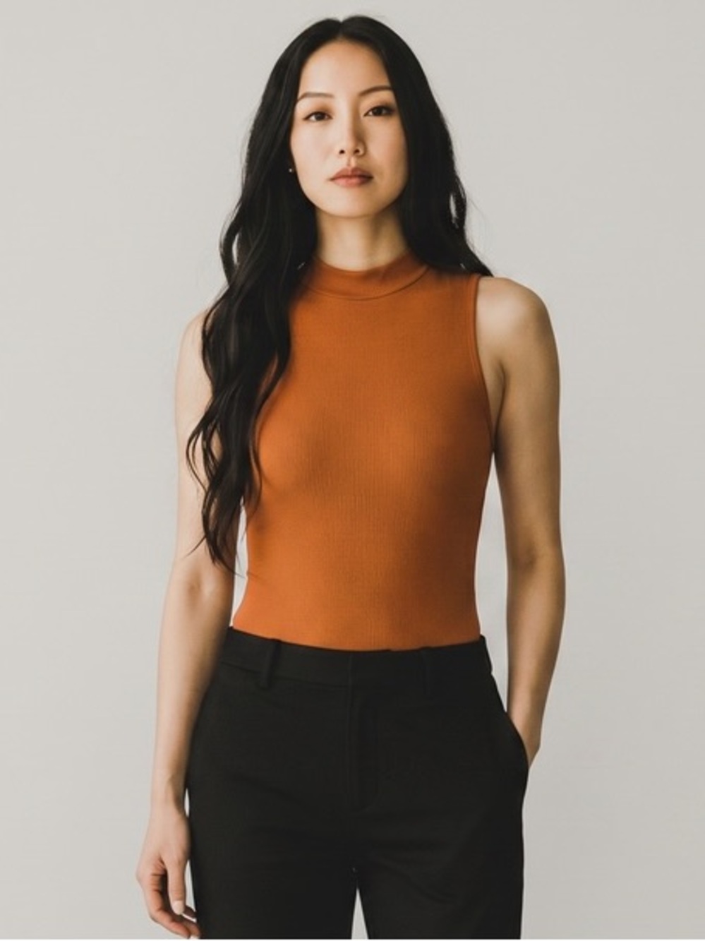 Classic Straight-Leg Black Pants - Versatile Work-to-Weekend Style